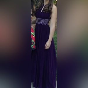 David’s Bridal Eggplant Purple Formal Gown